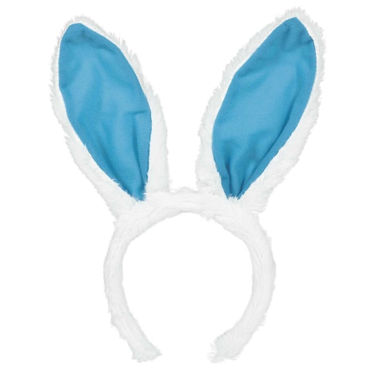 White & Dark Blue Easter Bunny Ears, 7ct.